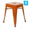 Flash Furniture 4  Inch Orange Metal Stool, PK4 ET-BT3503-18-ORG-GG - alternate 6